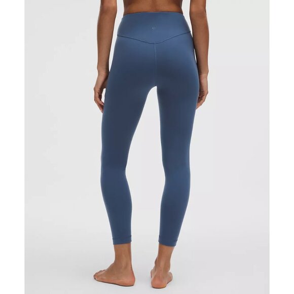 NWT Lululemon Wunder Under SmoothCover High-Rise Tight 25" - 8 Blue Twill - Picture 2 of 8